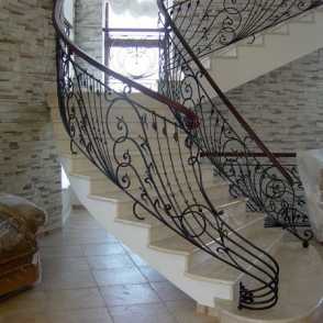 Кованые перила для лестниц 34