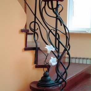 Кованые перила для лестниц 39