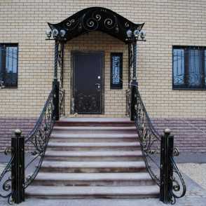 Кованые перила для лестниц на крыльцо 39