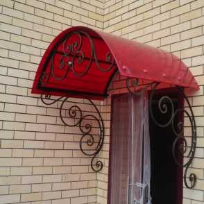 Кованый козырек 20