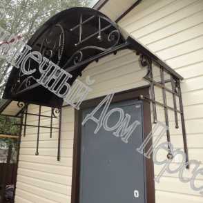 Кованый козырек 22