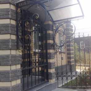 Кованый козырек 24