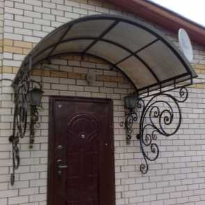 Кованый козырек 26