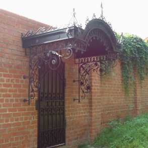 Кованый козырек 28