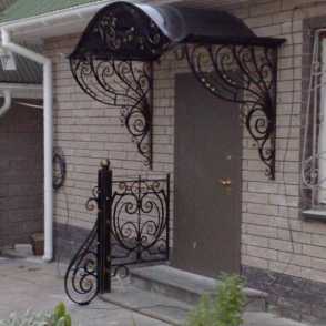 Кованый козырек 32