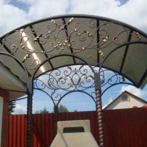 Кованый козырек 33