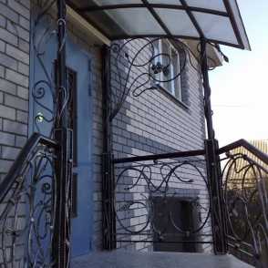 Кованый козырек 34