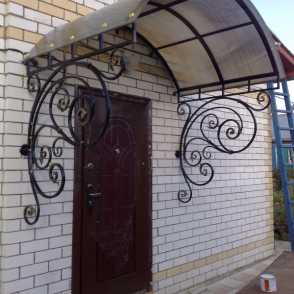 Кованый козырек 35