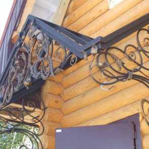 Кованый козырек 36