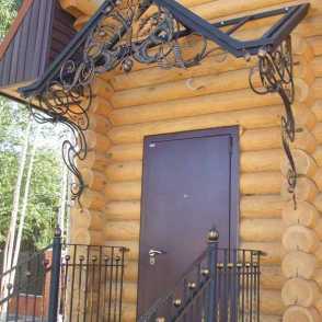 Кованый козырек 39