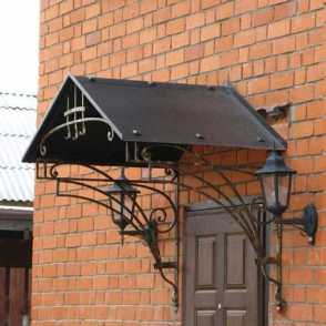 Кованый козырек 44