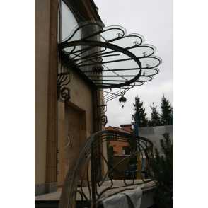 Кованый козырек 51