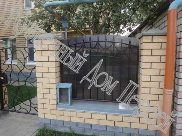 Ковано-кирпичный забор 4