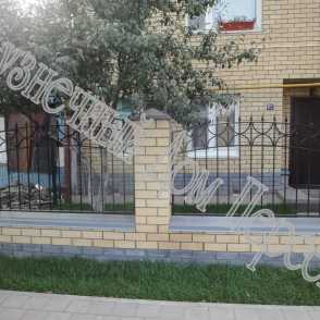 Ковано-кирпичный забор 5