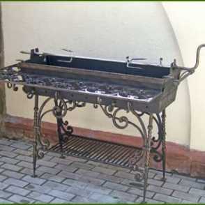 ﻿Кованый мангал 15