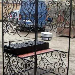 ﻿Кованый мангал 16