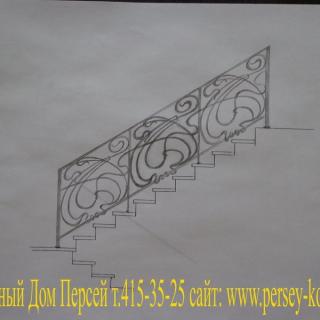 Кованые лестницы КД Персей