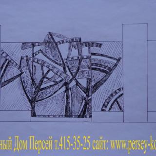 Эскиз калитки Эскиз калитки