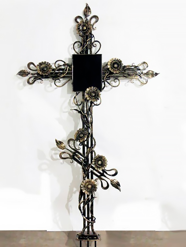 Крест на могилу из металла с фото